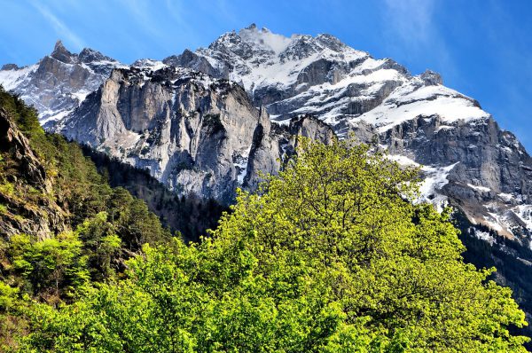 Snow-capped Swiss Alps in Erstfeld, Switzerland - Encircle Photos