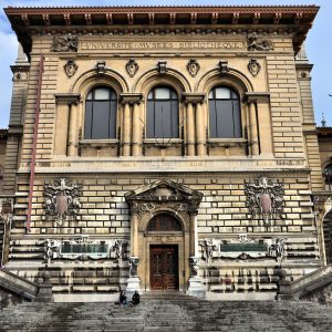 Rumine Palace Façade in Lausanne, Switzerland - Encircle Photos