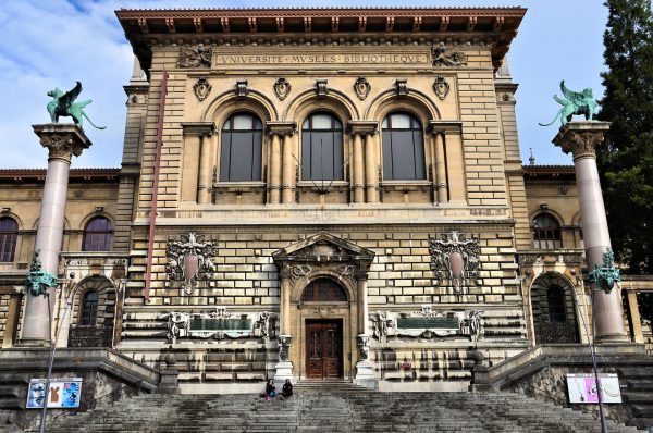 Rumine Palace Façade in Lausanne, Switzerland - Encircle Photos