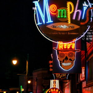 Eclectic Shops and Bars on Beale Street in Memphis, Tennessee - Encircle Photos