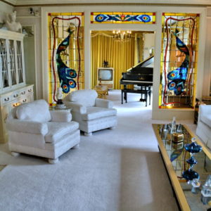 Living Room and Music Room in Graceland Mansion in Memphis, Tennessee - Encircle Photos