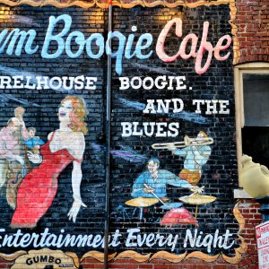 Rum Boogie Cafe Mural on Beale Street in Memphis, Tennessee - Encircle Photos