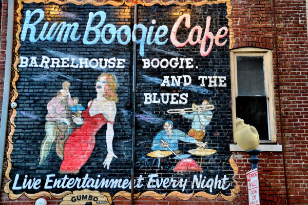 Rum Boogie Cafe Mural on Beale Street in Memphis, Tennessee - Encircle Photos