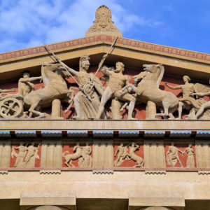 Pediment and Metopes on Parthenon in Nashville, Tennessee - Encircle Photos