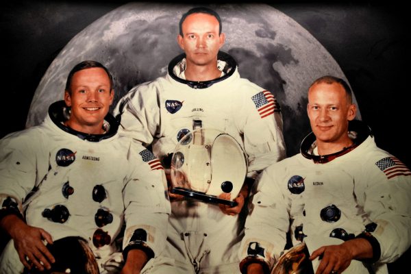 Apollo 11 Crew as First Men on the Moon at Johnson Space Center in Webster, Texas - Encircle Photos