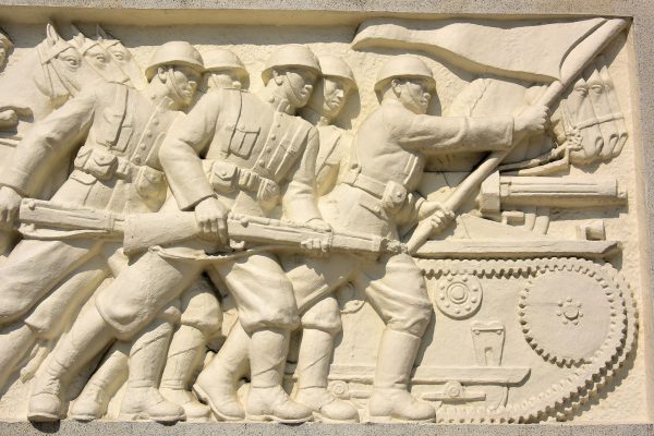 Soldiers Relief on Democracy Monument in Bangkok, Thailand - Encircle Photos