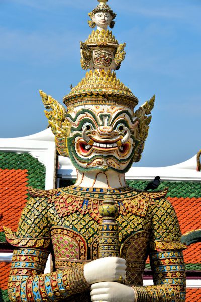 Yaksha Giant Close Up at Grand Palace in Bangkok, Thailand - Encircle Photos