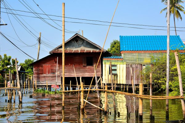 Homes along Canals in Bangkok, Thailand - Encircle Photos
