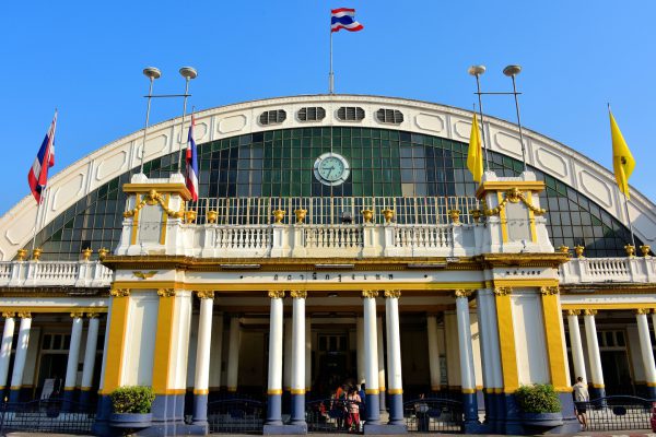 Krungthep Railway Station Façade in Bangkok, Thailand - Encircle Photos
