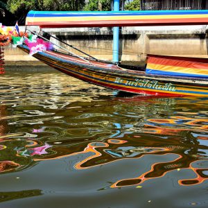 Tourists on Boat Tour through Canals in Bangkok, Thailand - Encircle Photos