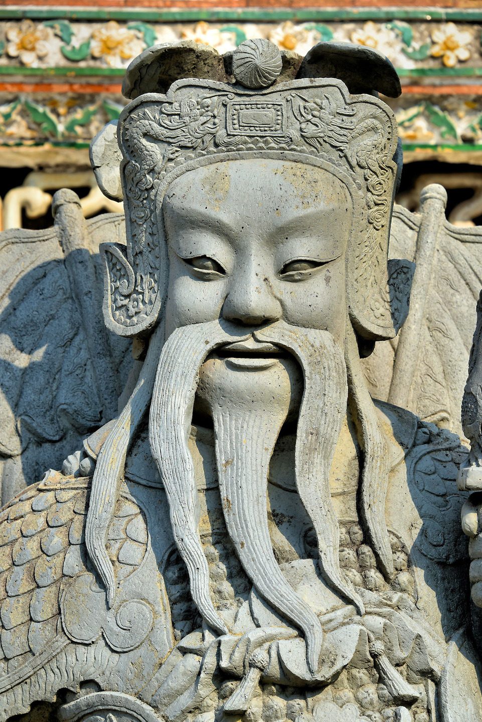 Chinese Statue from Ship Ballast at Wat Arun in Bangkok, Thailand