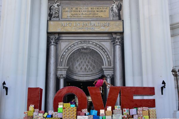 Love Sign at Entry of Art in Paradise in Chiang Mai, Thailand - Encircle Photos