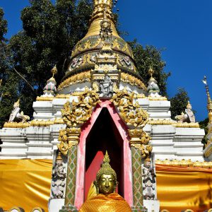 Burmese Chedi at Wat Chai Mongkol in Chiang Mai, Thailand - Encircle Photos