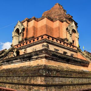 Brick Chedi Ruins at Wat Chedi Luang in Chiang Mai, Thailand - Encircle Photos
