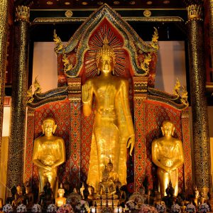 Presiding Buddha at Wat Chedi Luang in Chiang Mai, Thailand - Encircle Photos