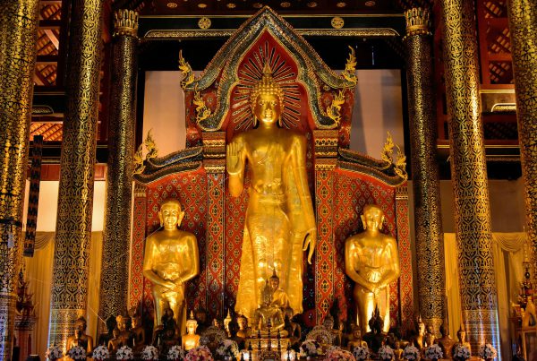 Presiding Buddha at Wat Chedi Luang in Chiang Mai, Thailand - Encircle Photos