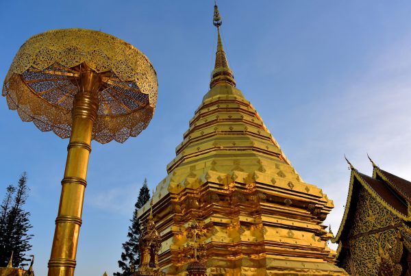 Golden Chedi at Wat Doi Suthep in Chiang Mai, Thailand - Encircle Photos