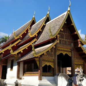 Viharn Lai Kham at Wat Phra Singh in Chiang Mai, Thailand - Encircle Photos