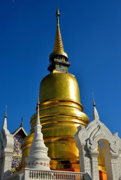 Golden Chedi at Wat Suan Dok in Chiang Mai, Thailand - Encircle Photos
