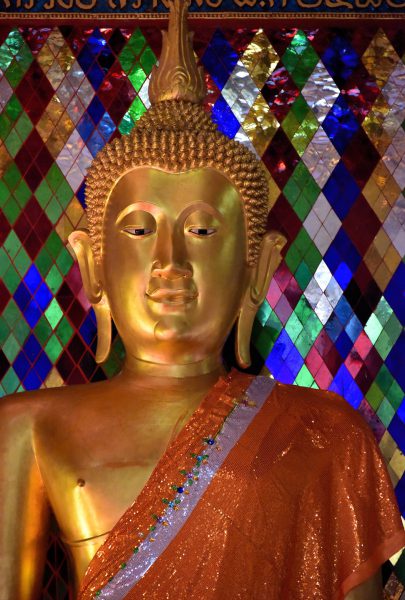 Close Up of Buddha Statue at Wat Chamthewi in Lamphun, Thailand - Encircle Photos