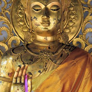 Buddha with Halo at Wat Phra That Hariphunchai in Lamphun, Thailand - Encircle Photos