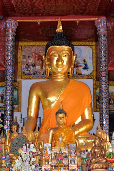Viharn Altar at Wat Phra That Hariphunchai in Lamphun, Thailand - Encircle Photos