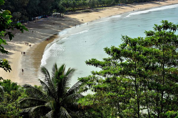 People Strolling on Kamala Beach in Phuket, Thailand - Encircle Photos