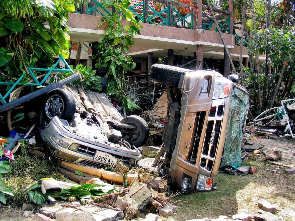 Overturned Cars After Tsunami on Patong Beach in Phuket, Thailand - Encircle Photos