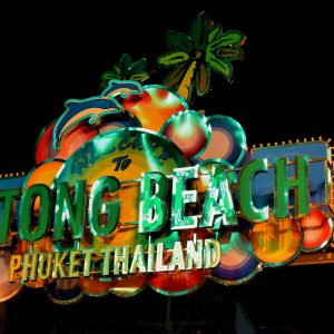 Bangla Road Welcome Sign at Patong Beach in Phuket, Thailand - Encircle Photos