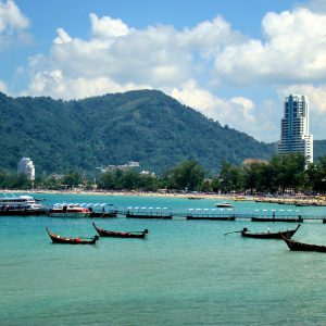 Pontoon for Boats and Tenders at Patong Beach in Phuket, Thailand - Encircle Photos