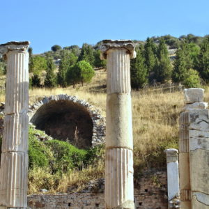 Basilica Stoa Columns in Ephesus, Turkey - Encircle Photos