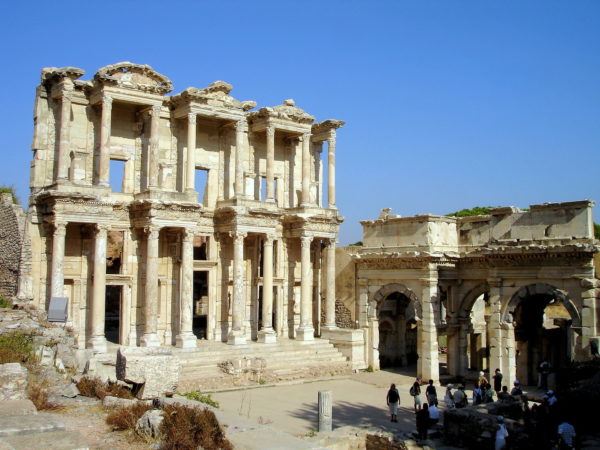 Library of Celsus and Gate of Mazeus in Ephesus, Turkey - Encircle Photos