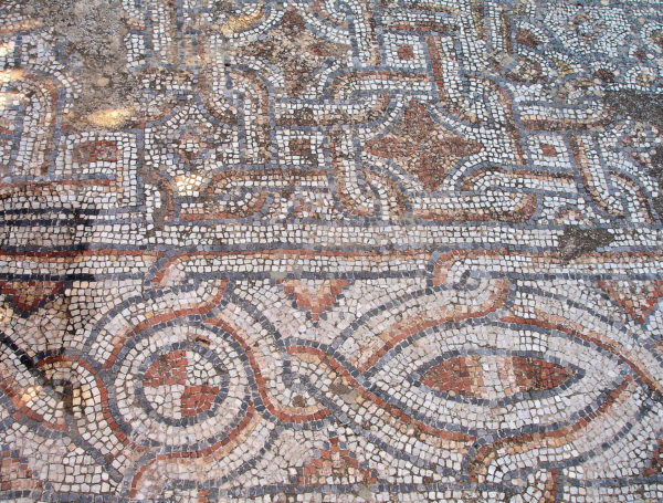 Mosaic Floor at Scholastica Baths in Ephesus, Turkey - Encircle Photos