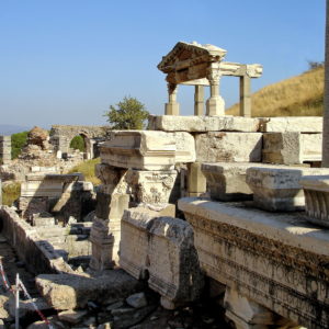 Trajan’s Fountain in Ephesus, Turkey - Encircle Photos
