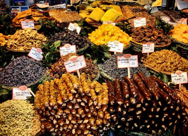 Candied Fruits on Display in Istanbul, Turkey - Encircle Photos