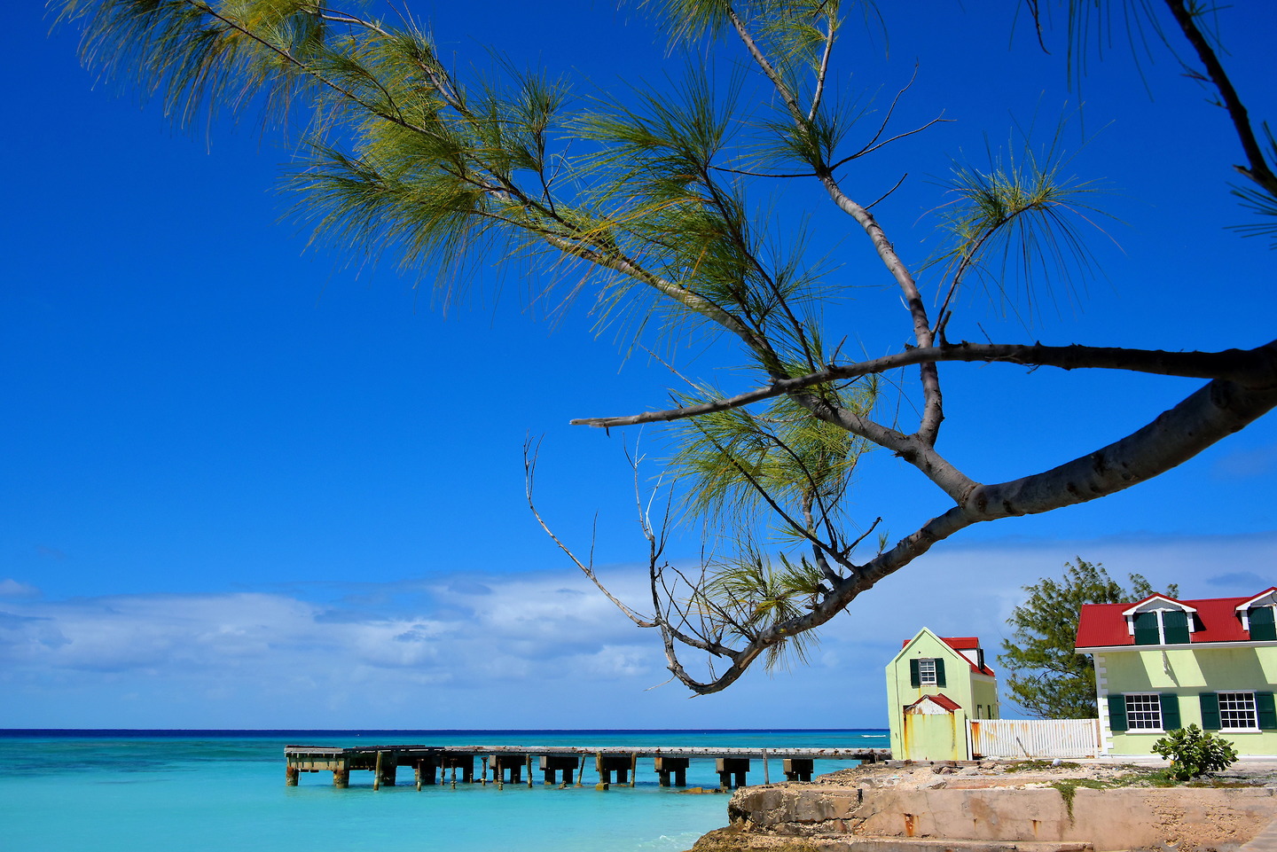 Salt Pier in Cockburn Town, Grand Turk, Turks and Caicos Islands
