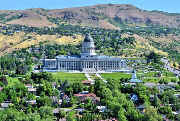 Bird’s-eye View of Utah State Capitol in Salt Lake City, Utah - Encircle Photos