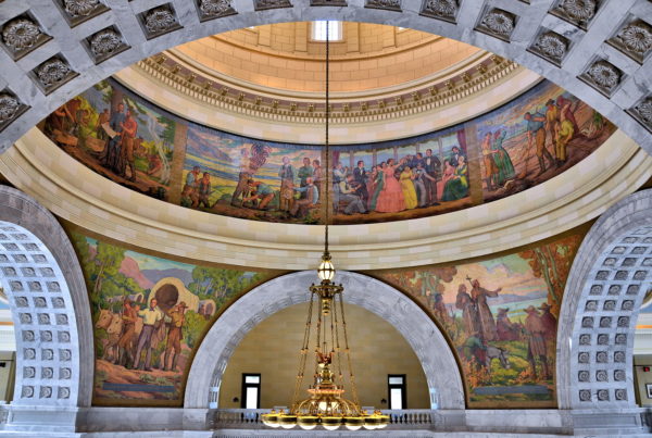 Rotunda Paintings in Utah State Capitol in Salt Lake City, Utah - Encircle Photos
