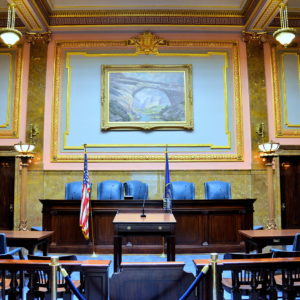 Supreme Court Chamber in Utah State Capitol in Salt Lake City, Utah - Encircle Photos