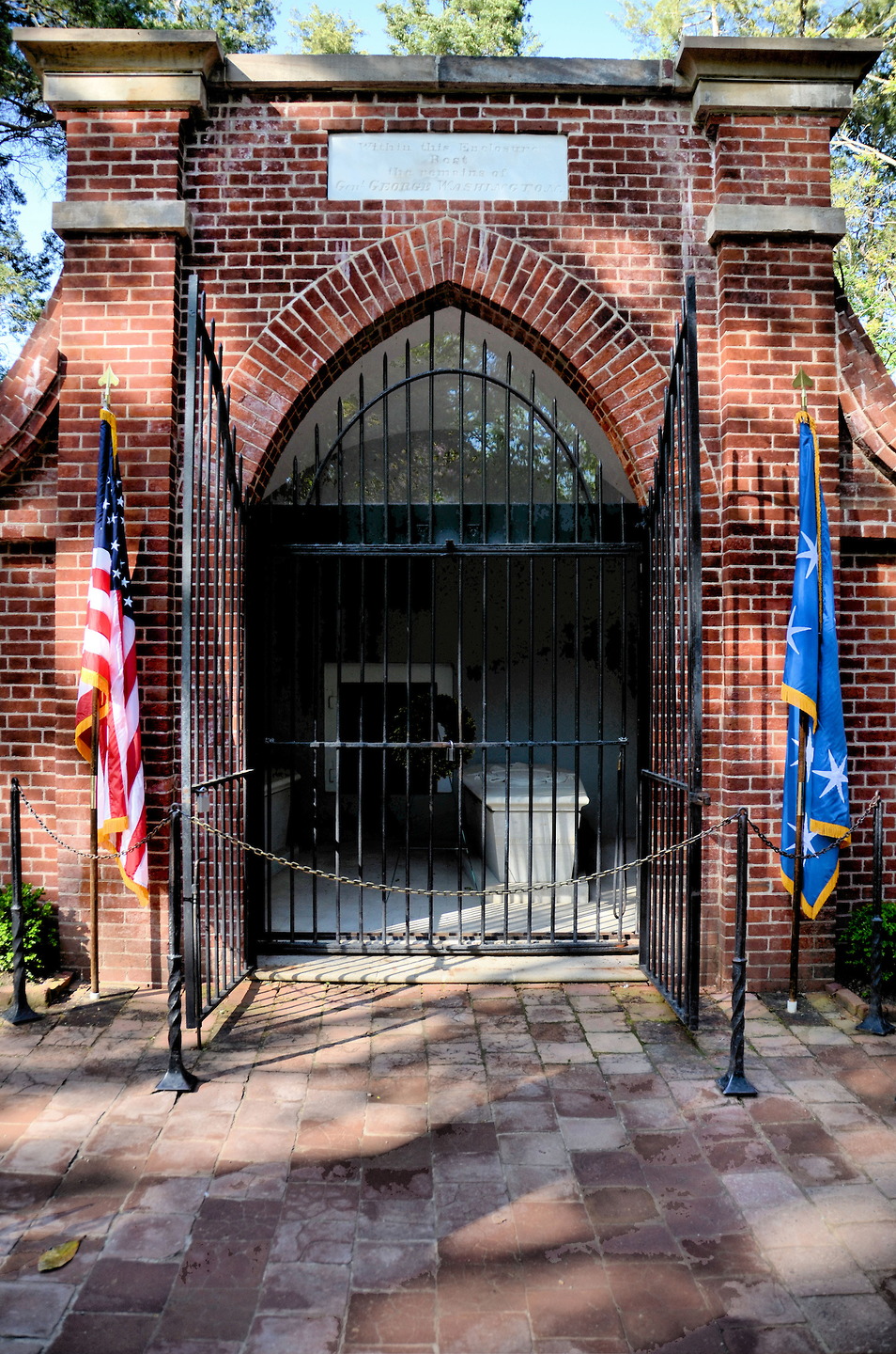 Washington Grave at Mount Vernon Estate in Alexandria, Virginia