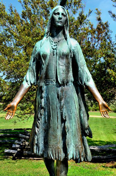 Pocahontas Statue at Historic Jamestowne, Virginia - Encircle Photos