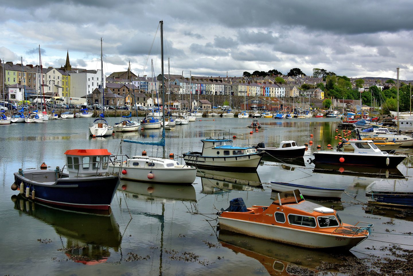 Afon Seiont Harbor in Caernarfon, Wales Encircle Photos