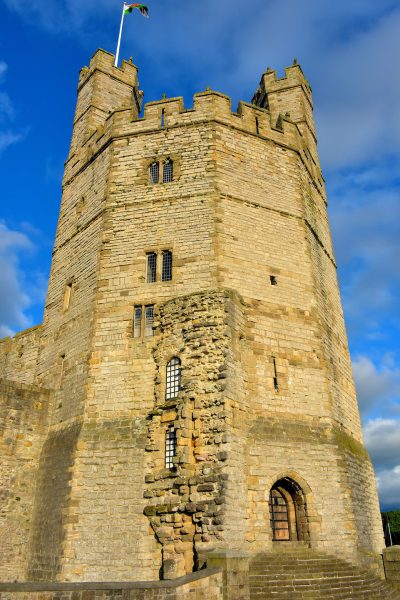 Eagle Tower at Caernarfon Castle in Caernarfon, Wales - Encircle Photos