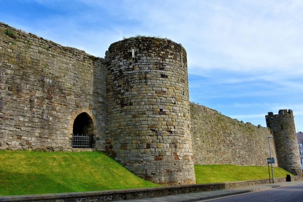 Old Town Wall Surrounding Caernarfon, Wales - Encircle Photos
