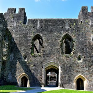 Inner West Gatehouse at Caerphilly Castle in Caerphilly, Wales - Encircle Photos