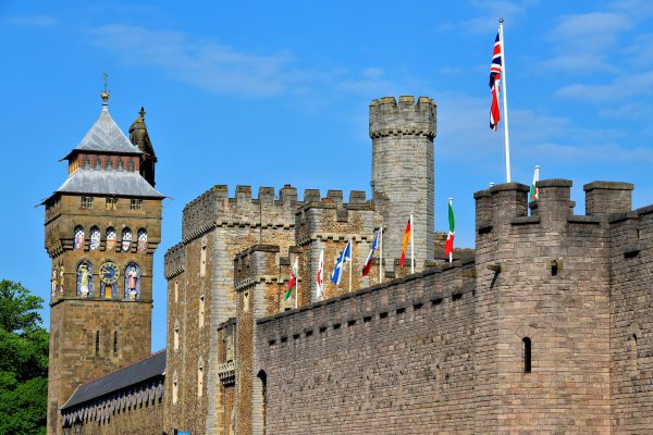 South Gate of Cardiff Castle in Cardiff, Wales - Encircle Photos