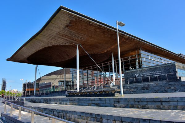 The Senedd National Assembly Building in Cardiff, Wales - Encircle Photos