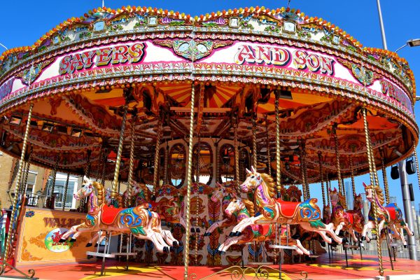 Welsh Carousel at Mermaid Quay in Cardiff, Wales - Encircle Photos