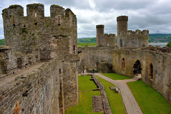 Outer Ward Facing East at Conwy Castle in Conwy, Wales - Encircle Photos