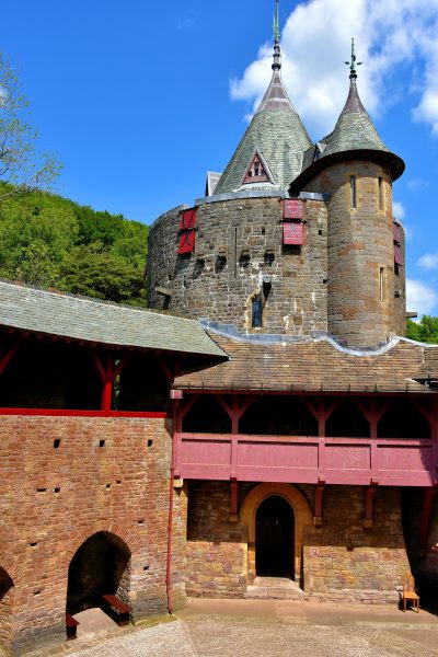 Courtyard of Castell Coch in Tongwynlais, Wales - Encircle Photos